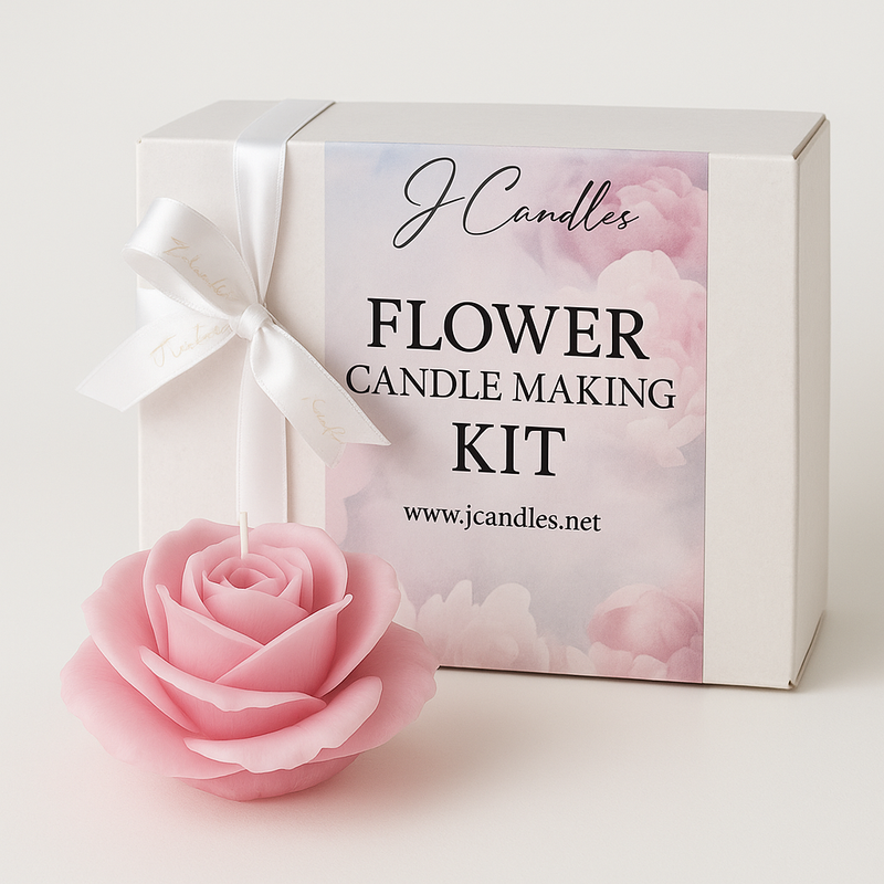 Flower candle making kit