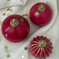 Christmas ornament candle | ball candle, holiday decor | gift box