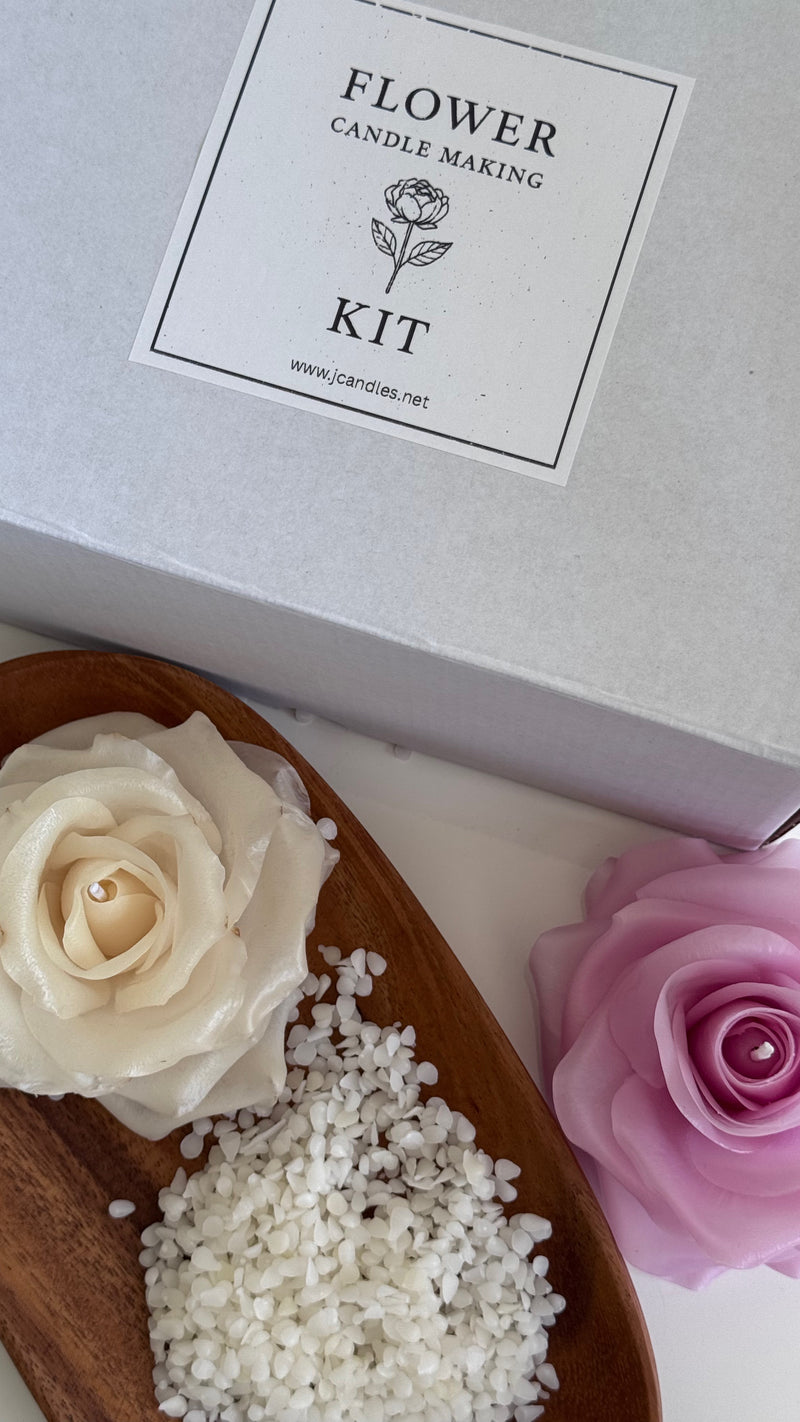 Flower candle making kit