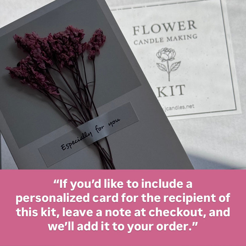 Flower candle making kit
