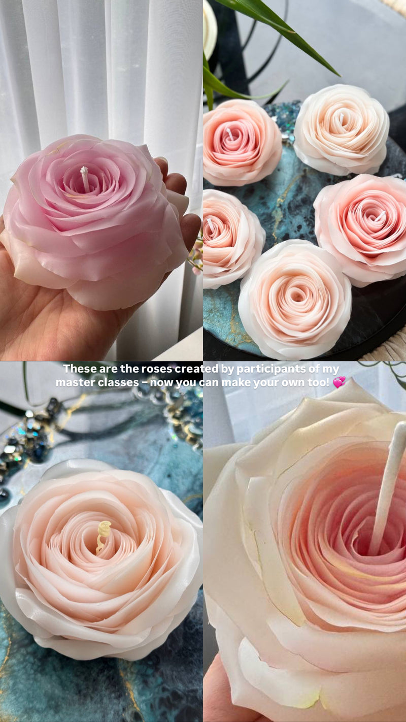 Flower candle making kit