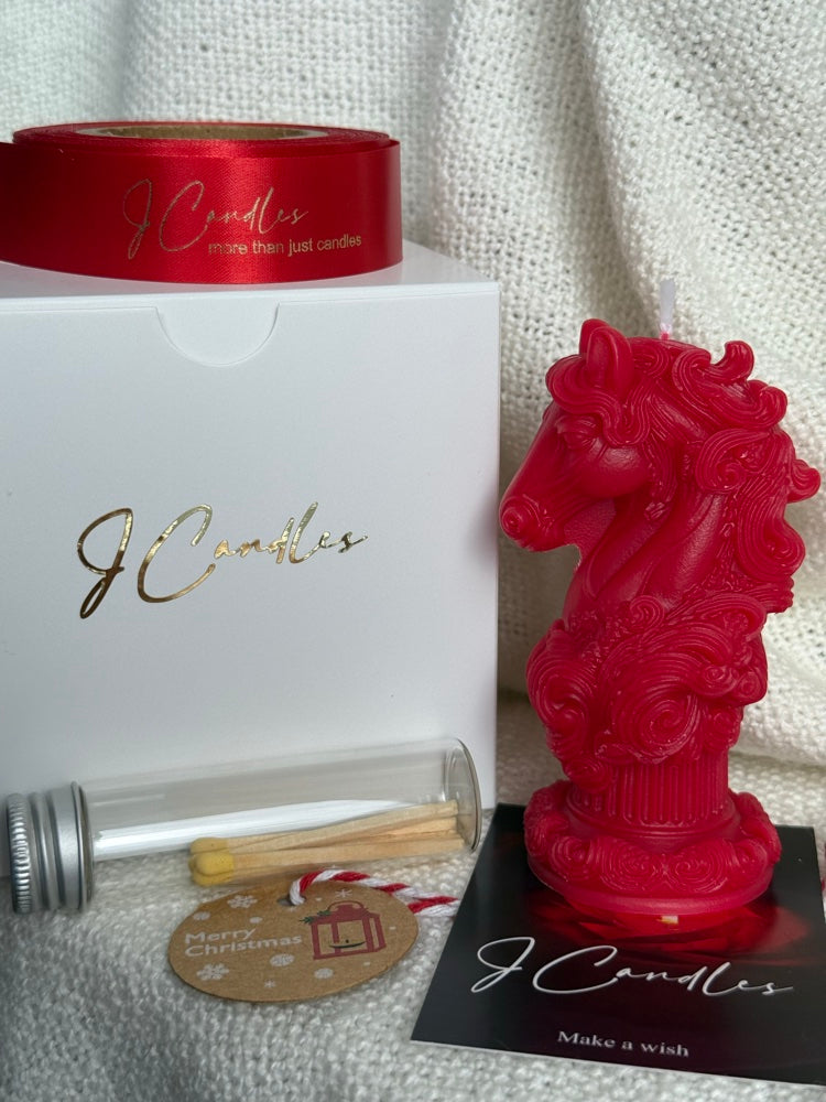 2026 new year horse candle — 100% soy wax | festive home decor | christmas gift
