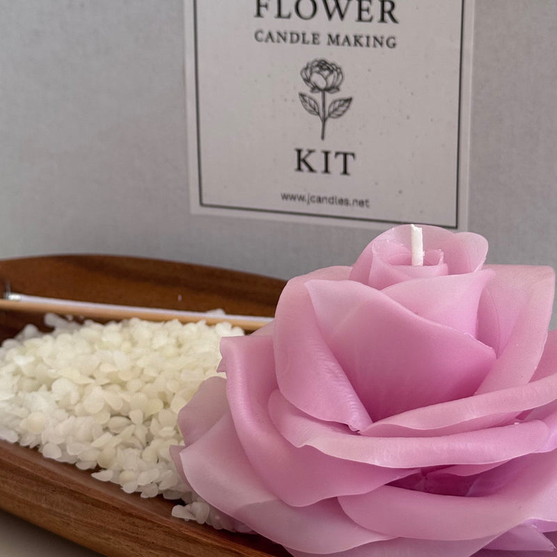 Flower candle making kit