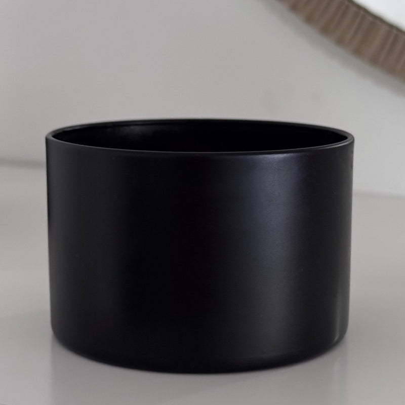 Aesthetic black tin candle & natural reed diffuser set, gift set