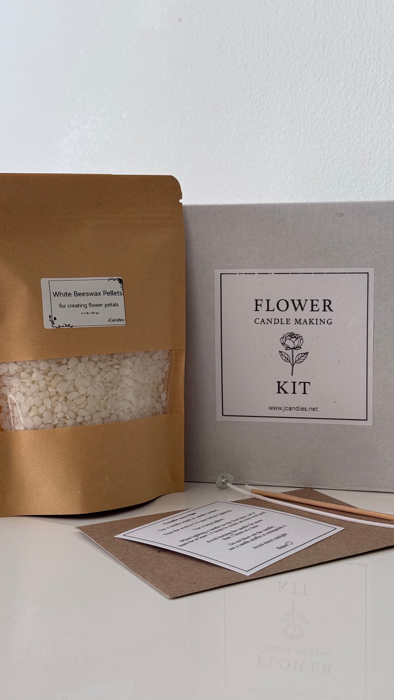 Flower candle making kit