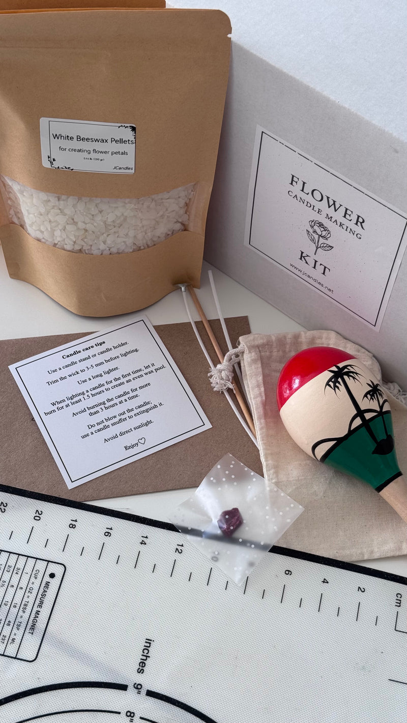 Flower candle making kit
