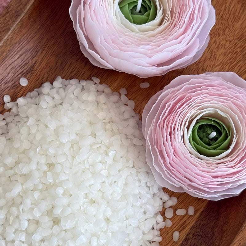 Pure white beeswax pellets - 100% natural (for making flower candles) 1 kg. 500kg. 200kg / 2.2 lb, 1.1lb, 0.44lb