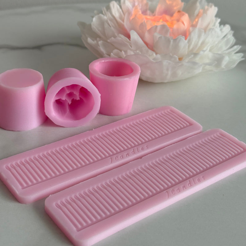 SET OF 2 SILICONE MOLDS: PEONY STAMEN & PEONY CORE