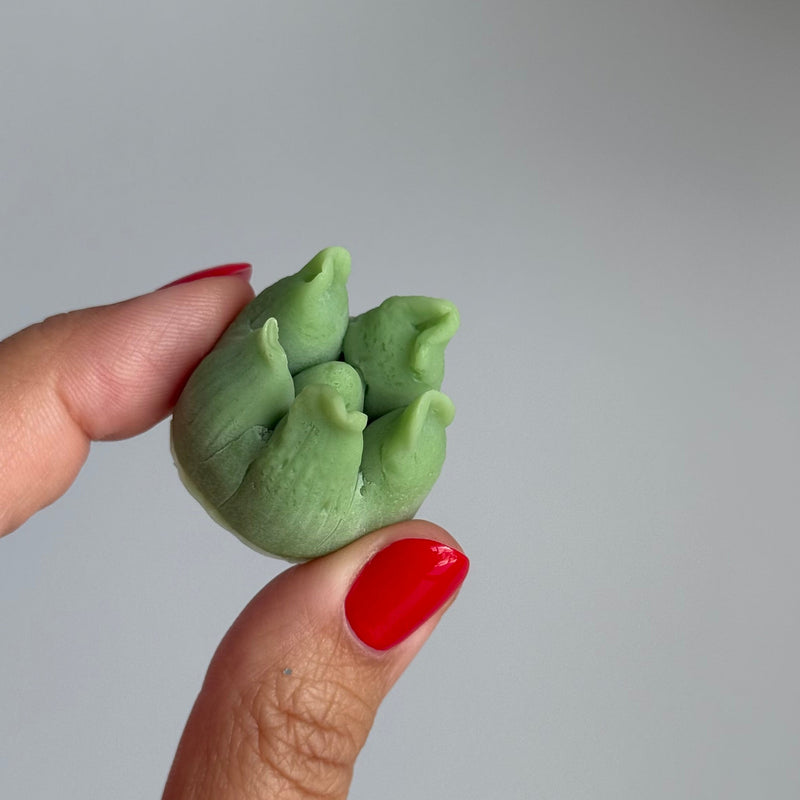 Peony center silicone mold | realistic flower candle mold