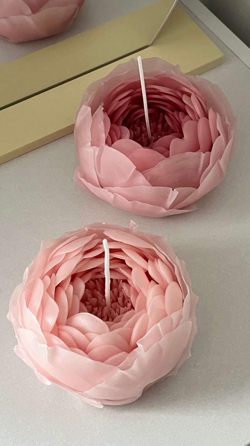 Peony beeswax candle flower | gift candle | gift idea