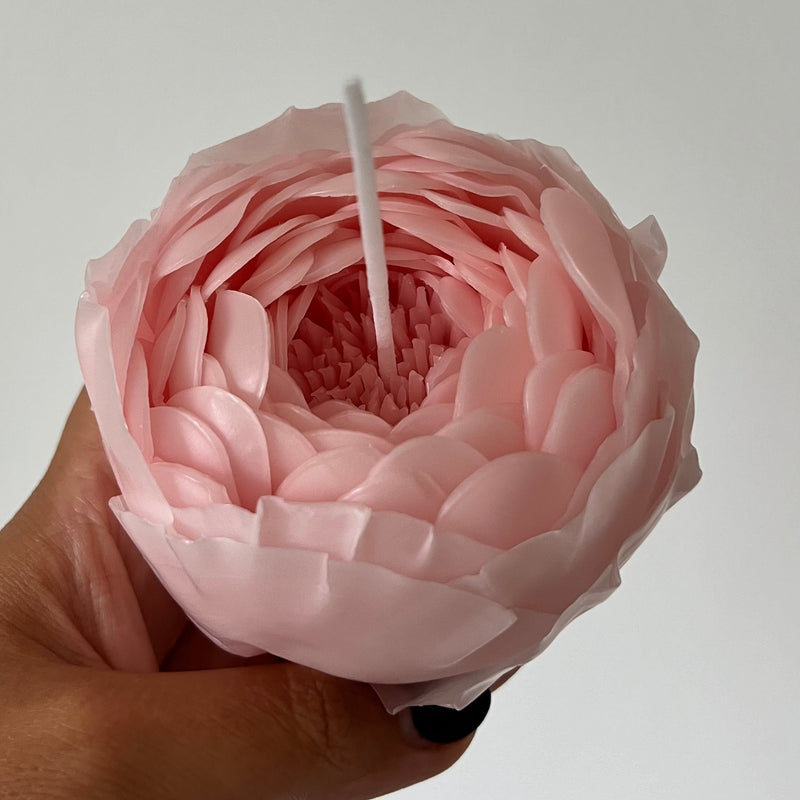 Peony beeswax candle flower | gift candle | gift idea