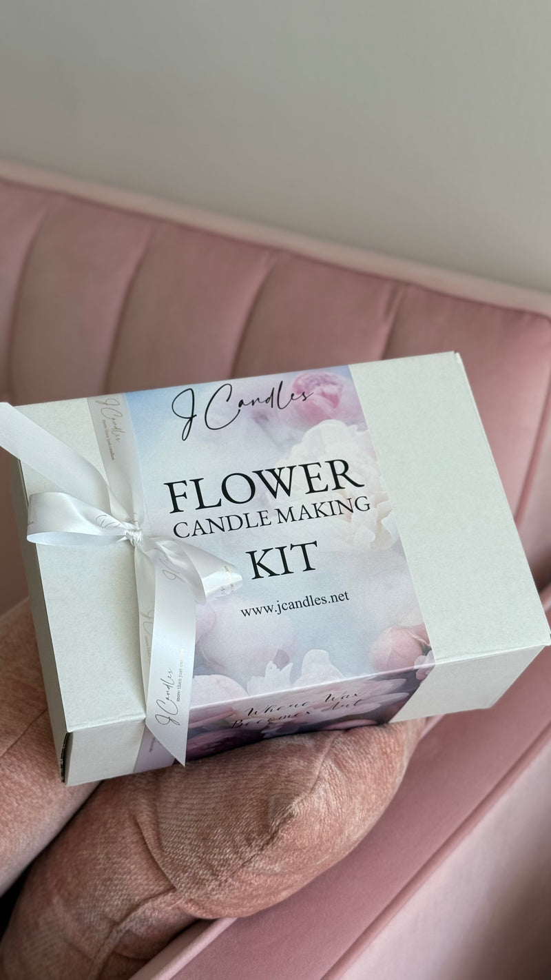 Flower candle making kit