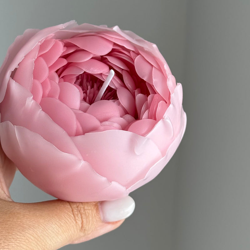 Peony beeswax candle flower | gift candle | gift idea