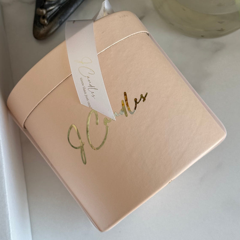 Artisan peony candle / beeswax / unique gift