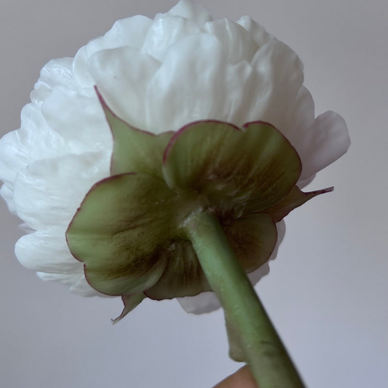 Gift Set of 2 realistic peony candles (a peony bud and a peony on a stem)