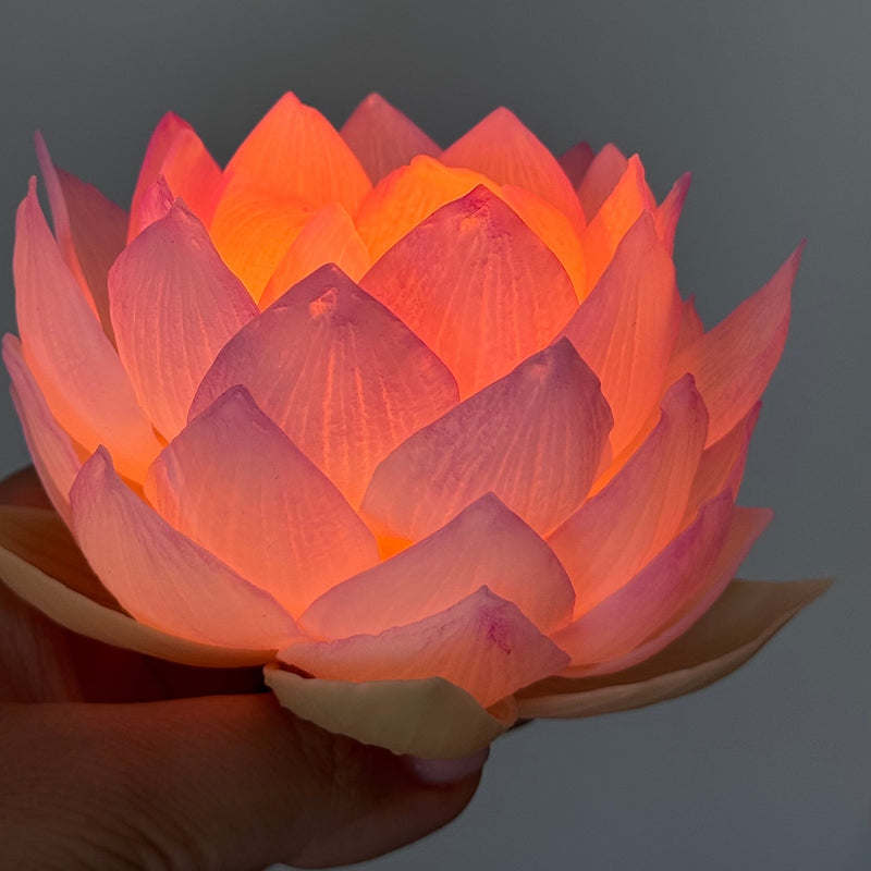 Aesthetic realistic lotus candle