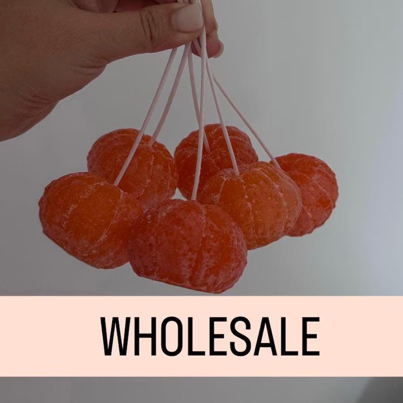 Realistic Tangerine Candles: Organic Beeswax Holiday Decor