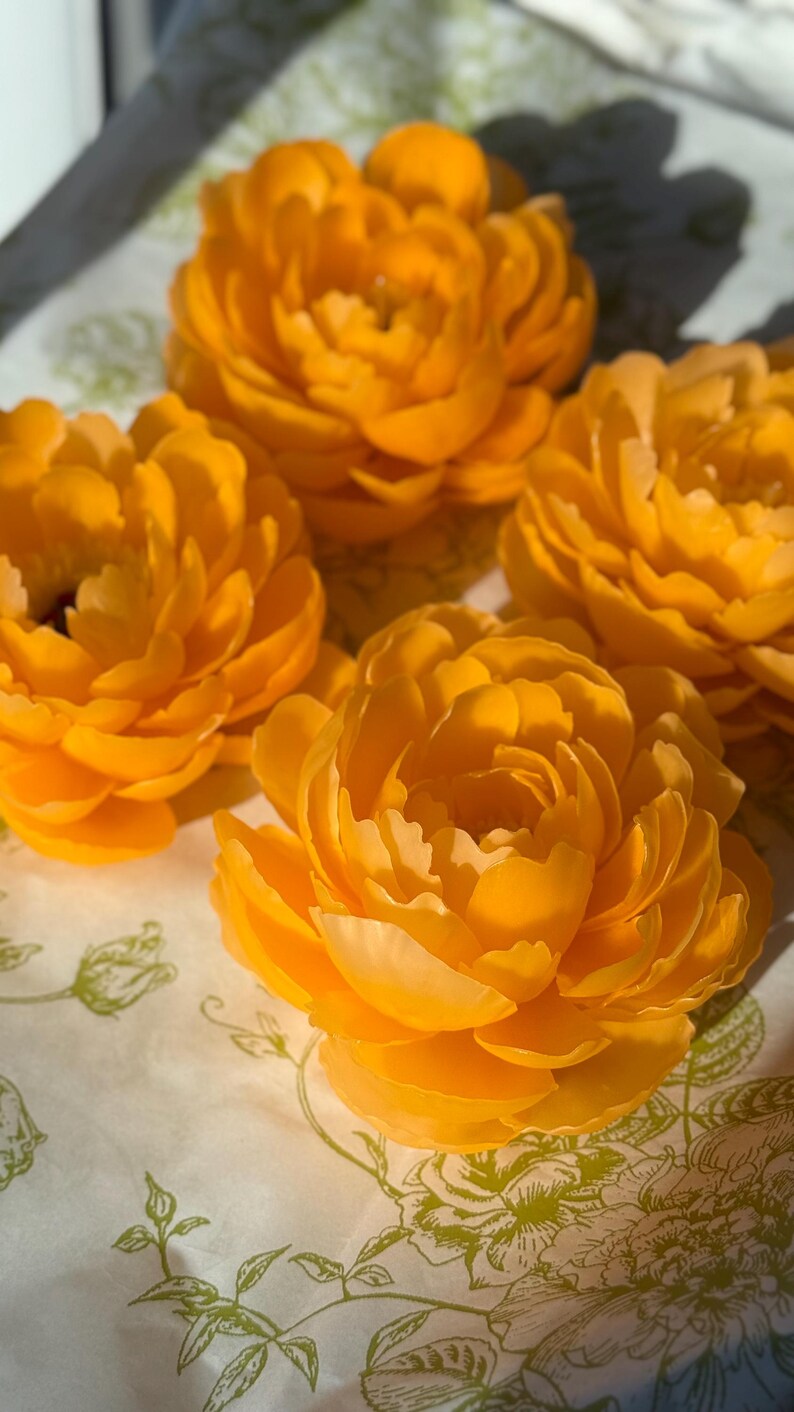 Candle Flower Peony | Handmade Autumn Fall Decor | Gift for Teachers