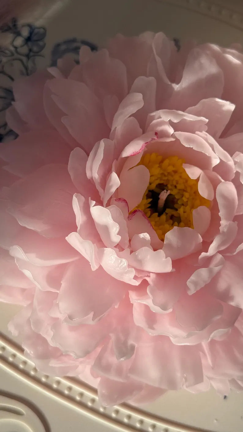 Candle Flower Peony / Gift for her / Unique Mother’s Day Gift