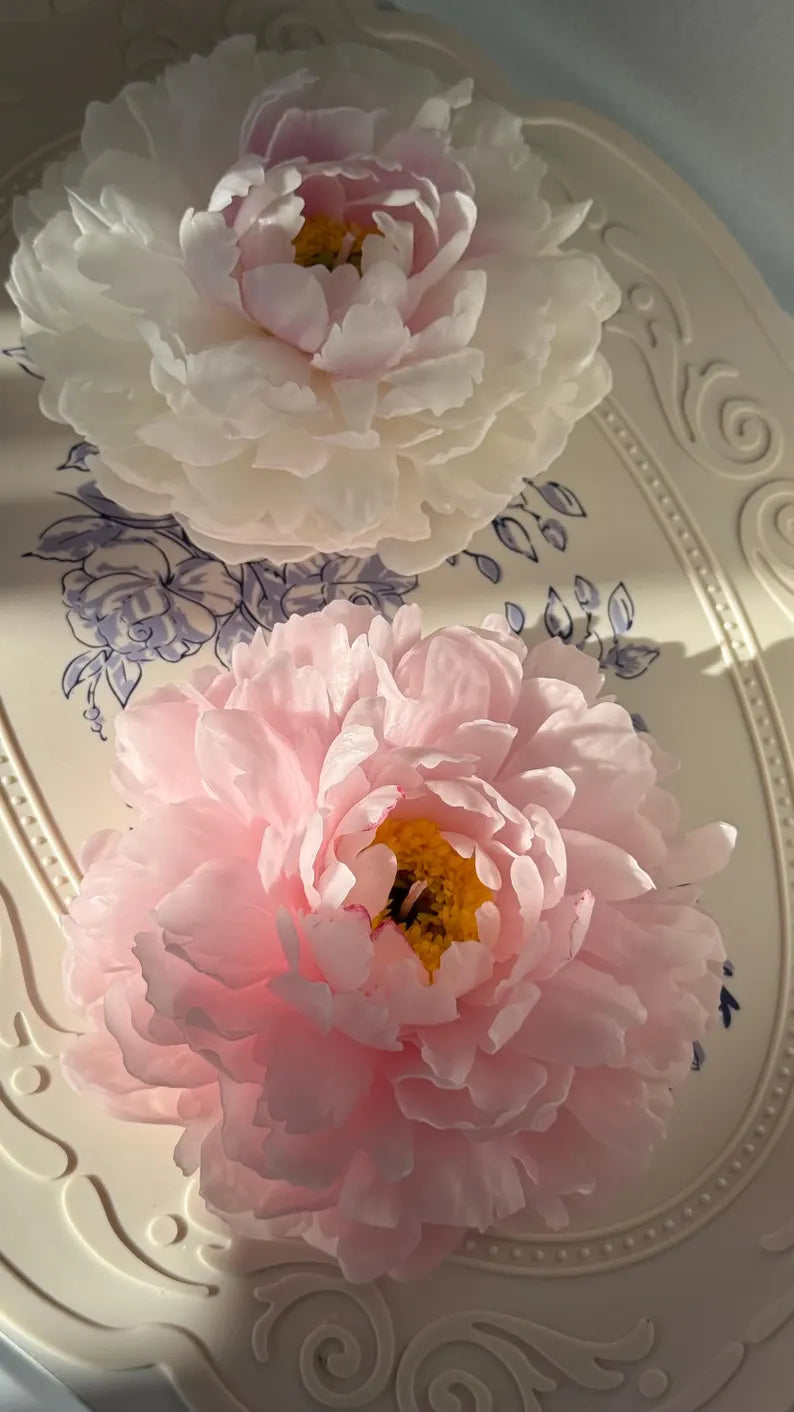 Candle Flower Peony / Gift for her / Unique Mother’s Day Gift