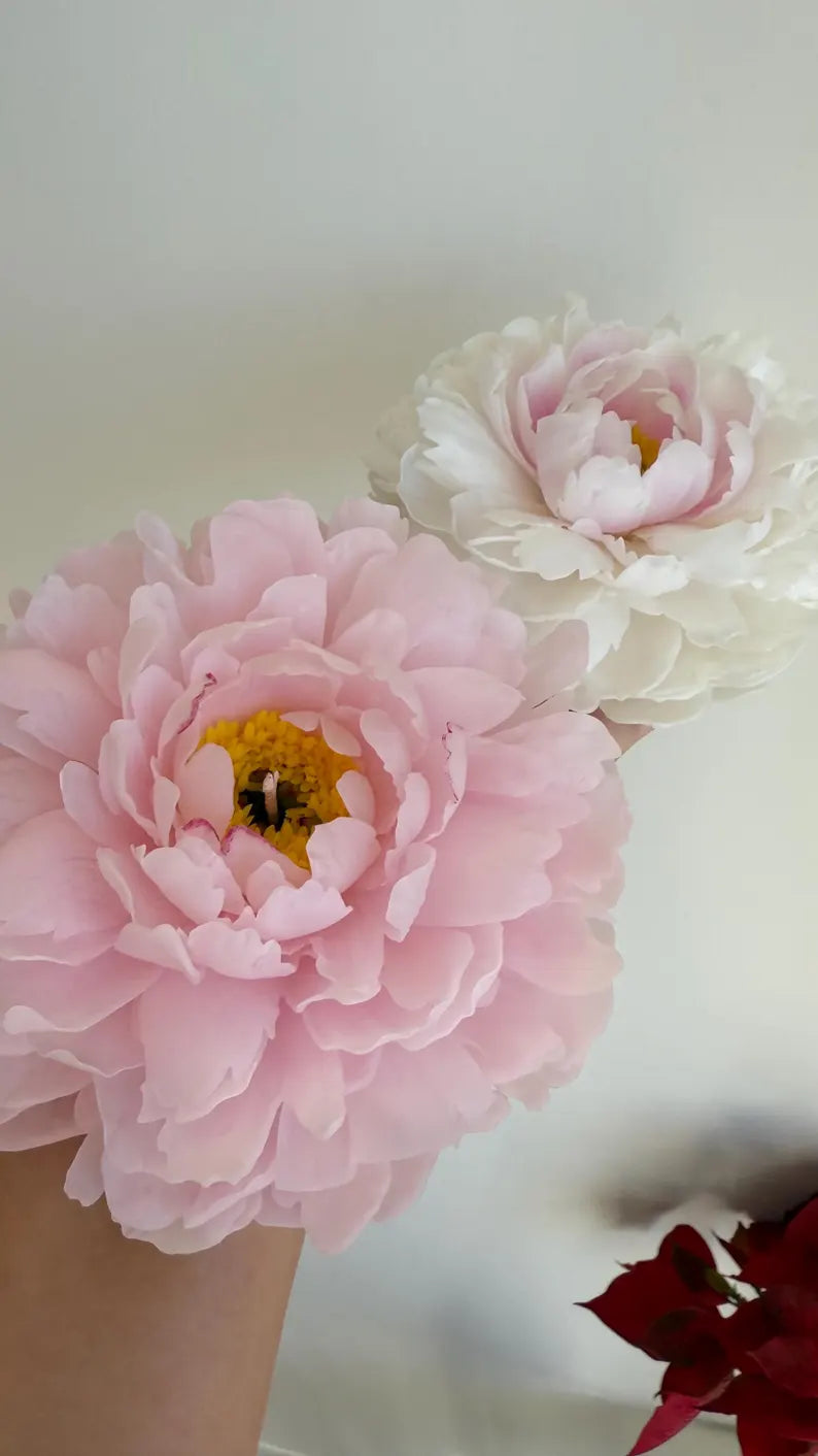 Candle Flower Peony / Gift for her / Unique Mother’s Day Gift