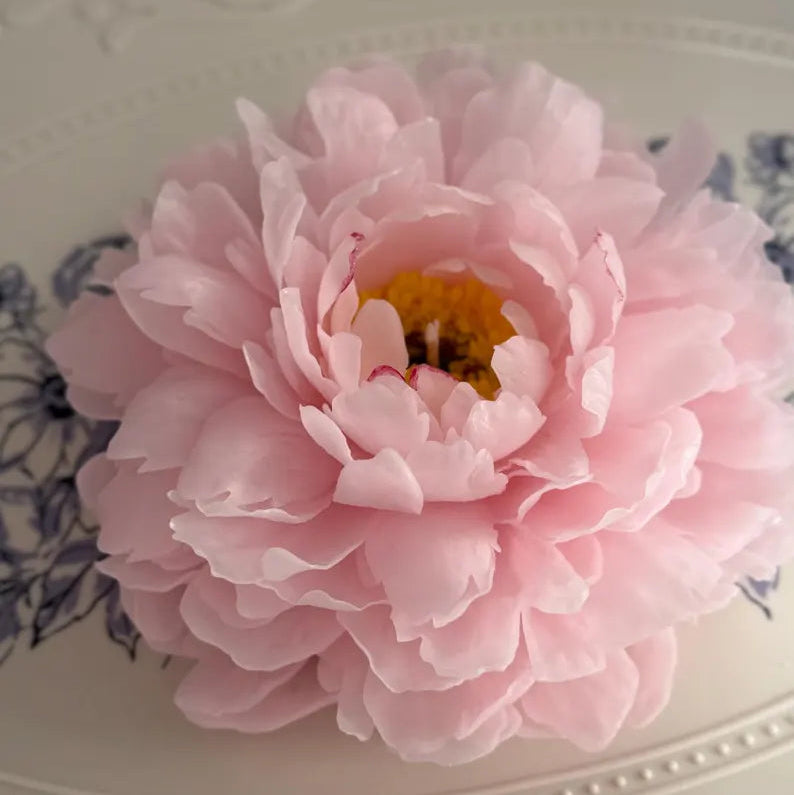 Candle Flower Peony / Gift for her / Unique Mother’s Day Gift