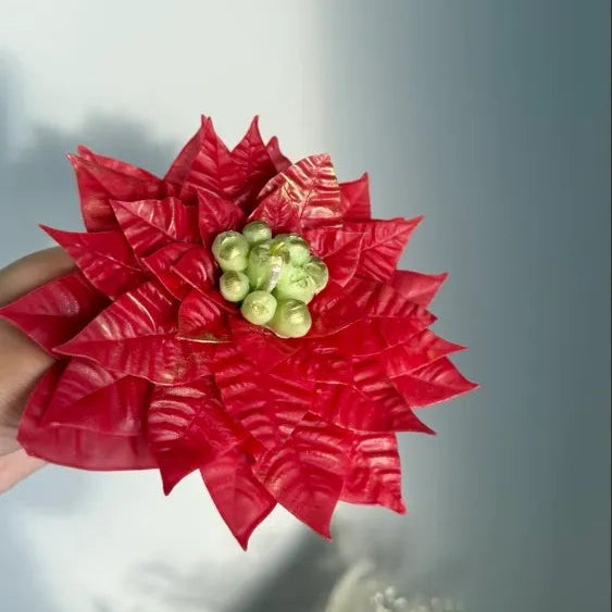 Christmas candles gift set | poinsettia + mandarins | holiday box